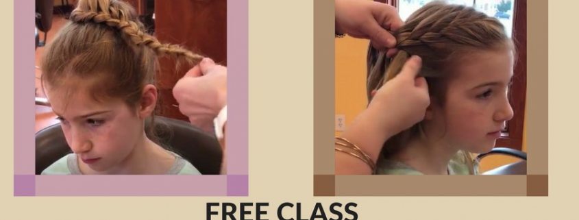 free class at hairoics - create cute braided hairstyles for little girls